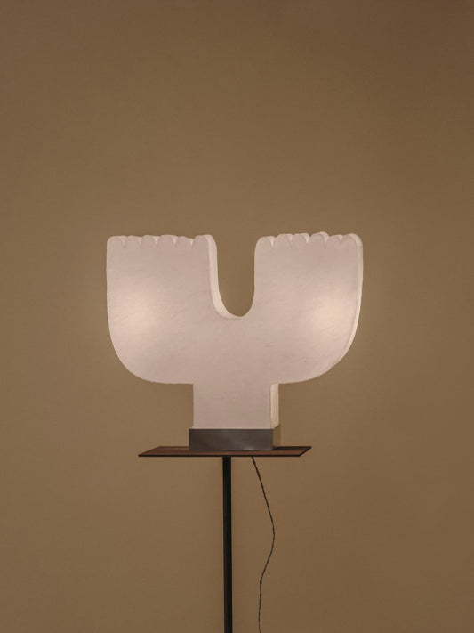 Kilzi-lighting_Designer-Lamp_Collectible-design_Spanish-designer_Design-Miami_Mush-Lamps_Organic-design_Brutalist-design_Contemporary-lighting_Nature-inspired-design_Design-table-Lamp_paper-Lamp_The-Yay-Lamp